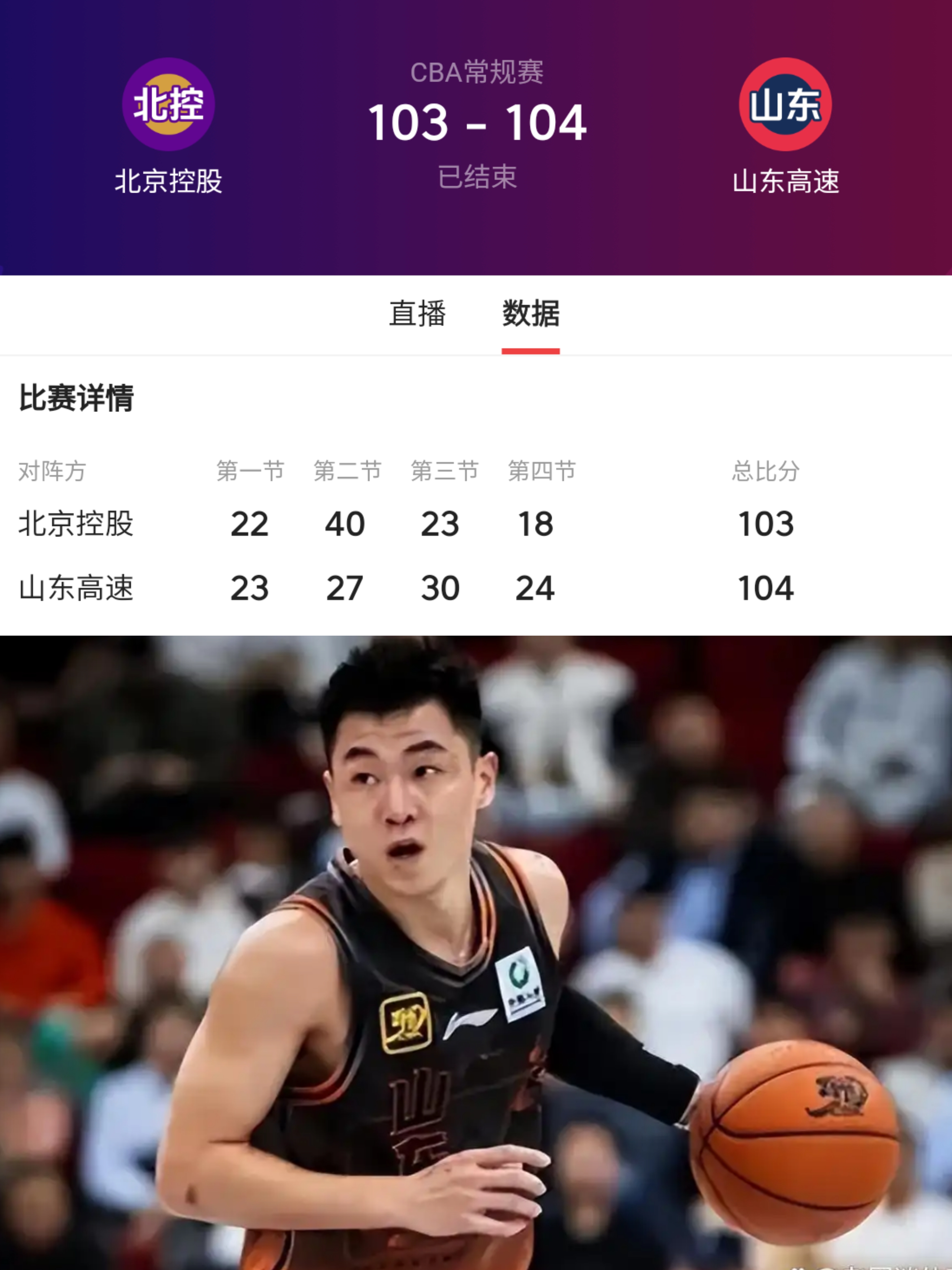 山东男篮惊险逆转，绝地反击夺胜